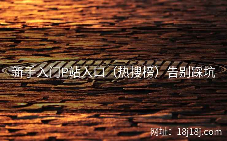新手入门P站入口(热搜榜)告别踩坑 新手入门P站入口(热搜榜)告别踩坑