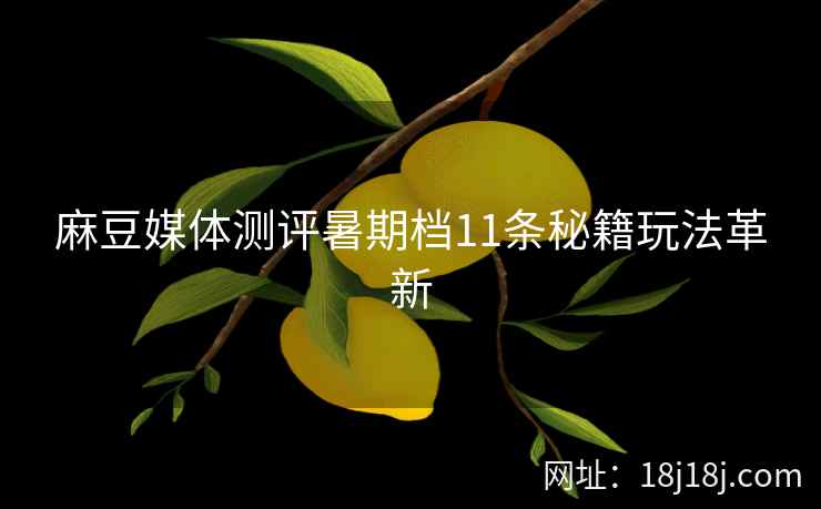 麻豆媒体测评暑期档11条秘籍玩法革新